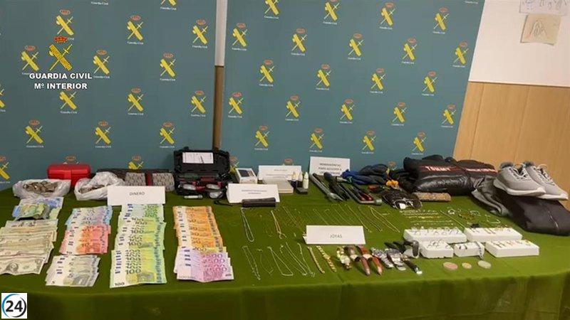 Banda arrestada por perpetrar cerca de 150 robos en hogares del norte español, nueve en La Rioja.