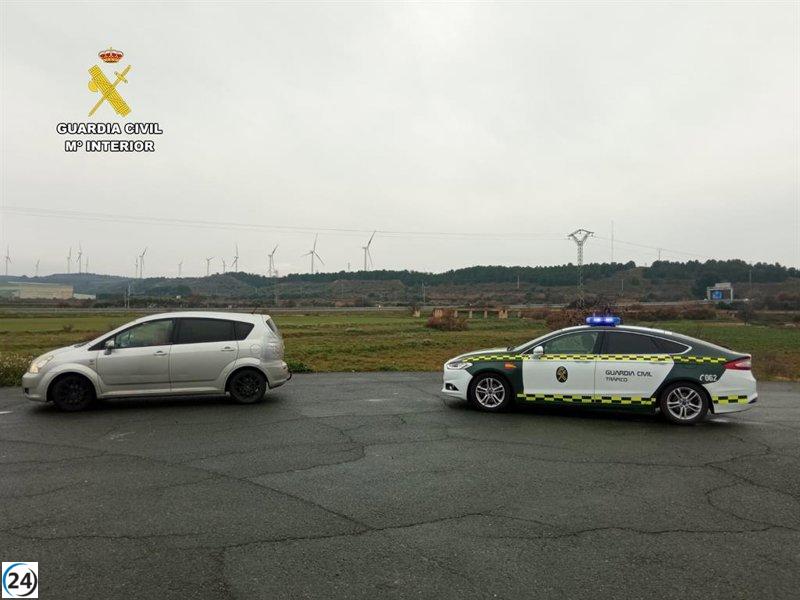 La Guardia Civil detecta velocidad excesiva de un conductor en la N-232