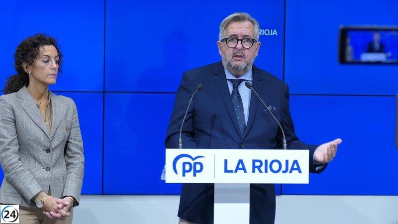 El PP insta a la presidenta Andreu a exigir a Sánchez unos presupuestos para 2024.