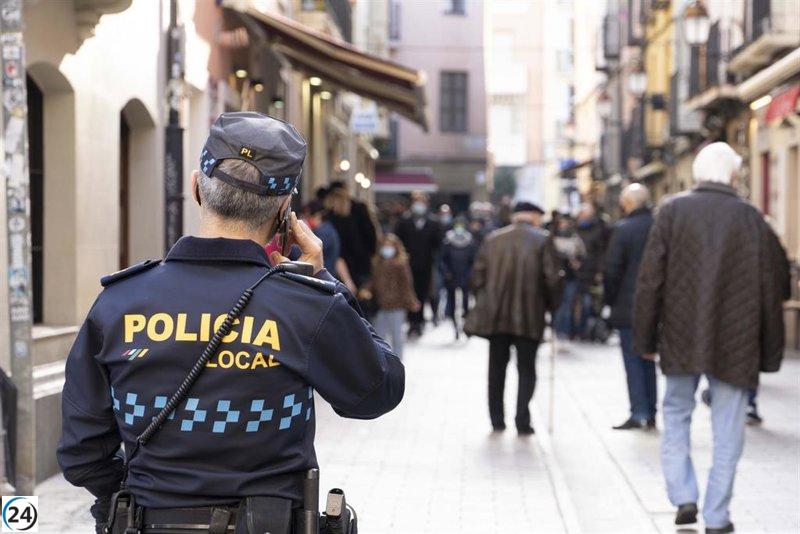 Menor denunciado por hacer grafitis en Logroño occidental.