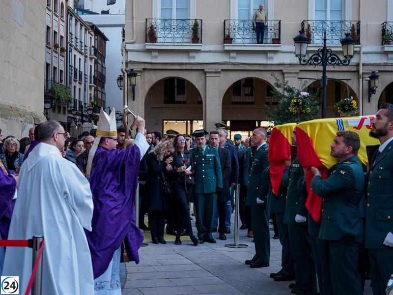 Funeral en Logroño para homenajear a los guardias civiles del GAR fallecidos en Los Palacios