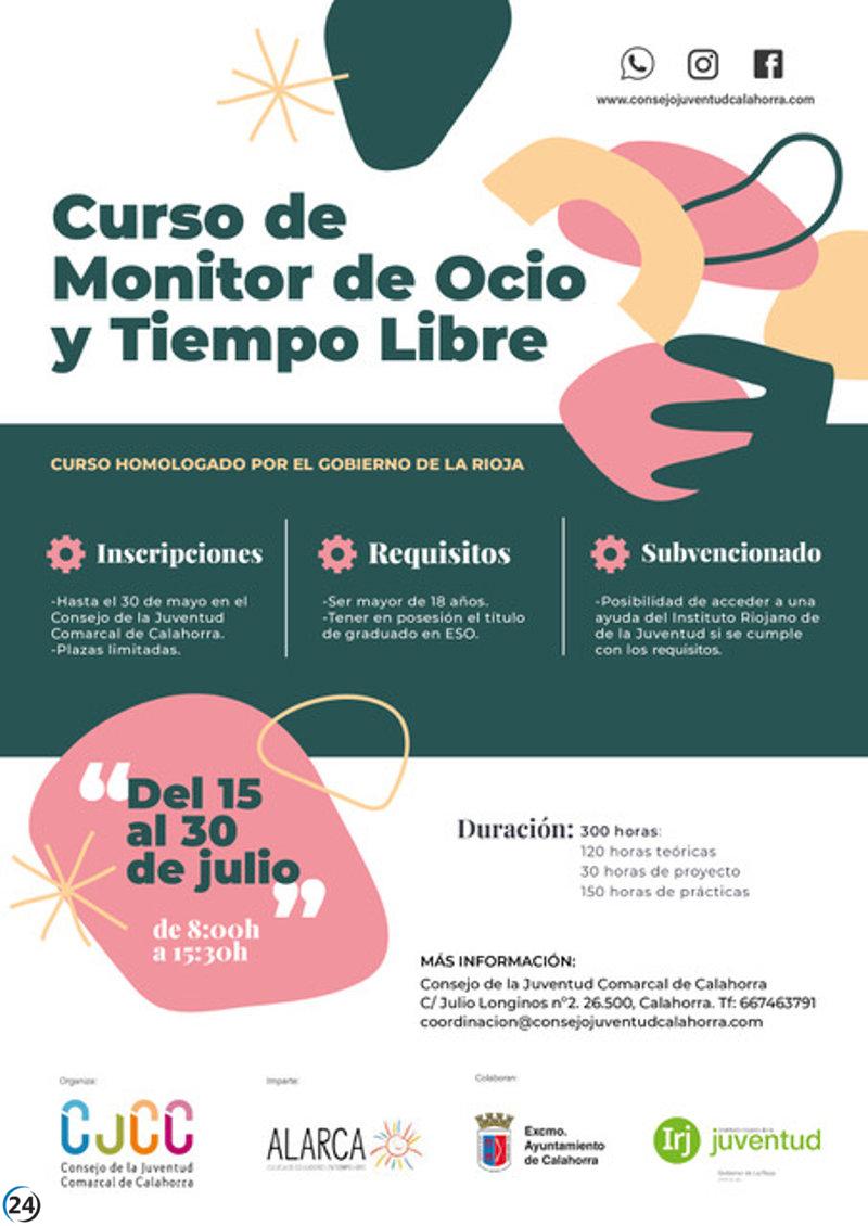 Formación para monitores de tiempo libre en Calahorra del 15 al 30 de julio