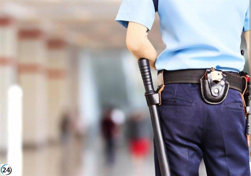 Empleados de Seguridad Privada exigen jubilación anticipada en Logroño el martes 2 de abril.