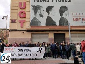 UGT exige medidas para prevenir accidentes laborales tras la muerte de un trabajador en La Rioja.