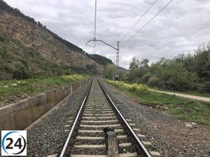 Por La Rioja critica la eficiencia de la conexión ferroviaria Logroño-Miranda.