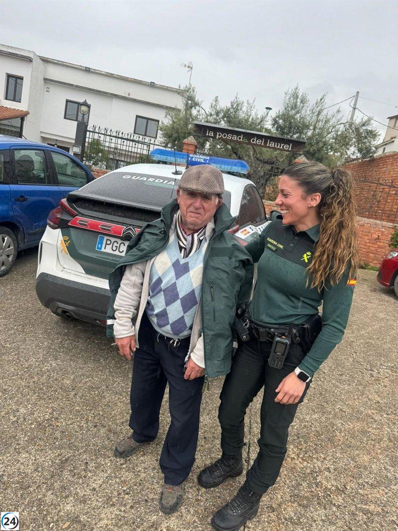 La Guardia Civil rescata a anciano perdido en Sierra del Palo