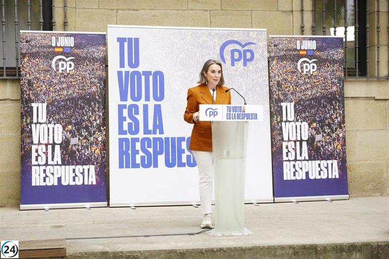 Gamarra del PP acusa a Moncloa de ser un foco de corrupción y aboga por votar para sacar a Sánchez del gobierno.