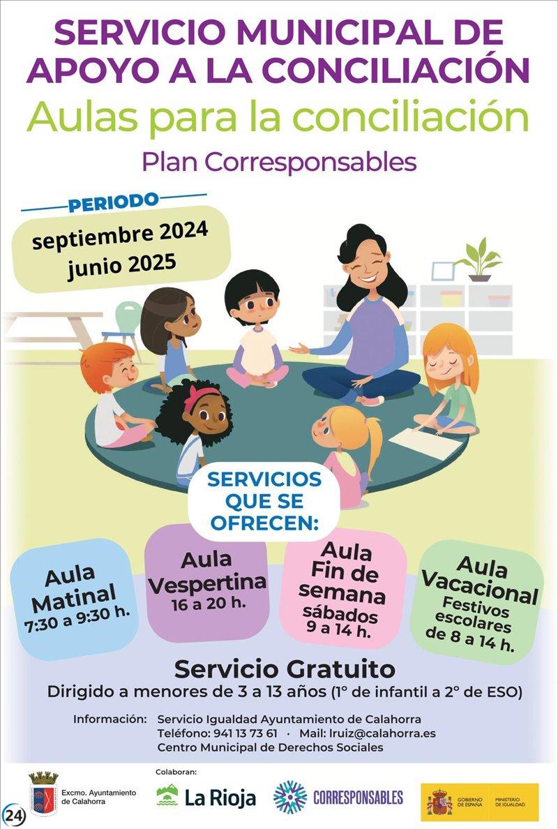 Nuevo plazo para solicitar las Aulas de conciliación en Calahorra.