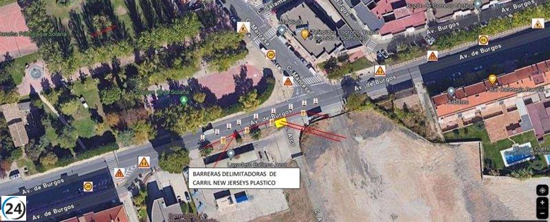 Obras en Avenida de Burgos provocarán reducción de calzada hasta julio.