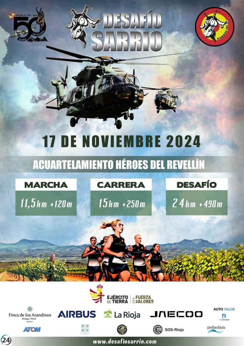 La carrera de Trail Desafío Sarrio 2024 se llevará a cabo en el Acuartelamiento Héroes del Revellín el 17 de noviembre.