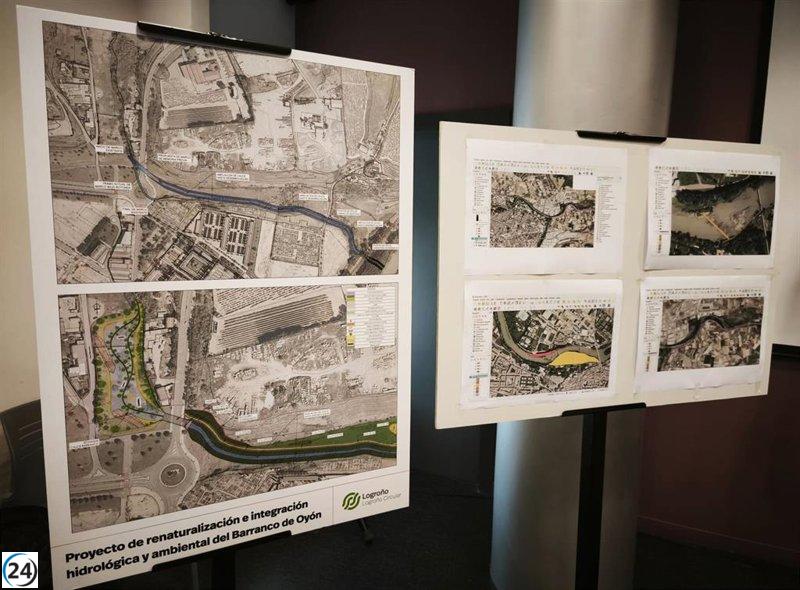 Logroño proyecta una vía fluvial de 2 kilómetros en el Ebro y renueva infraestructura en Barranco de Oyón.