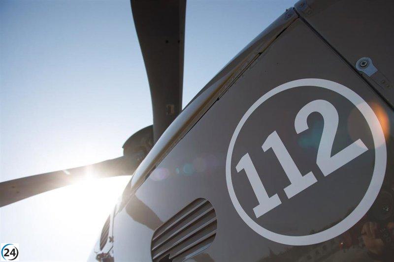 Motociclista sufre heridas tras caer por un barranco en Viana y es trasladado al San Pedro en Logroño.