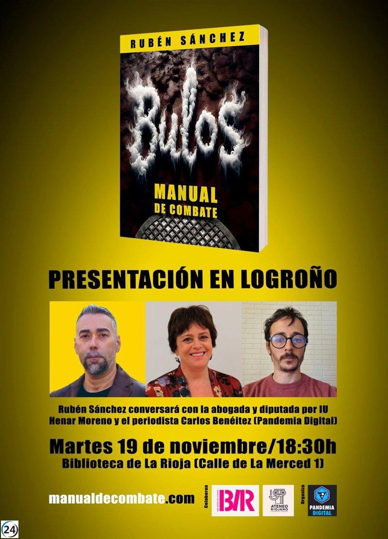 Presentación del libro 'Bulos: Manual de combate' de Rubén Sánchez en la Biblioteca de La Rioja este martes.
