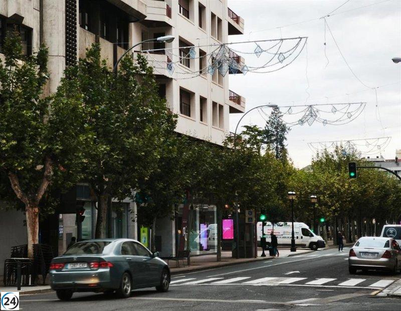Logroño anticipa el encendido de luces navideñas para este viernes en la Plaza del Mercado.