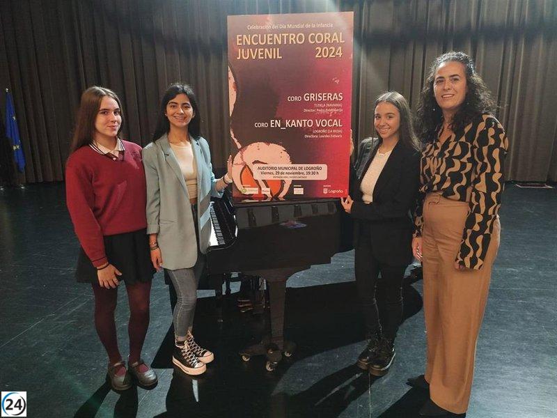 Logroño concluirá el Día de la Infancia y Ciudades Educadoras con un concierto coral para jóvenes el 29.