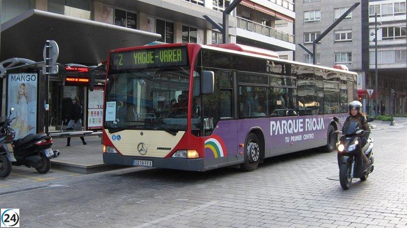 Cambios en el transporte urbano de Logroño por la temporada navideña.