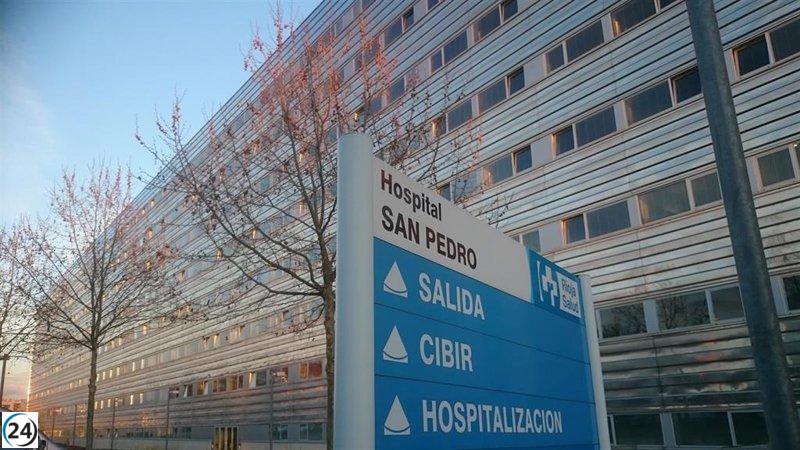 Ciclista de 42 años hospitalizado en Logroño tras accidente nocturno.