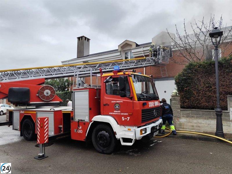 Investigadores de la Guardia Civil de La Rioja se desplazan a Cantabria para abordar el incendio de un chalé.