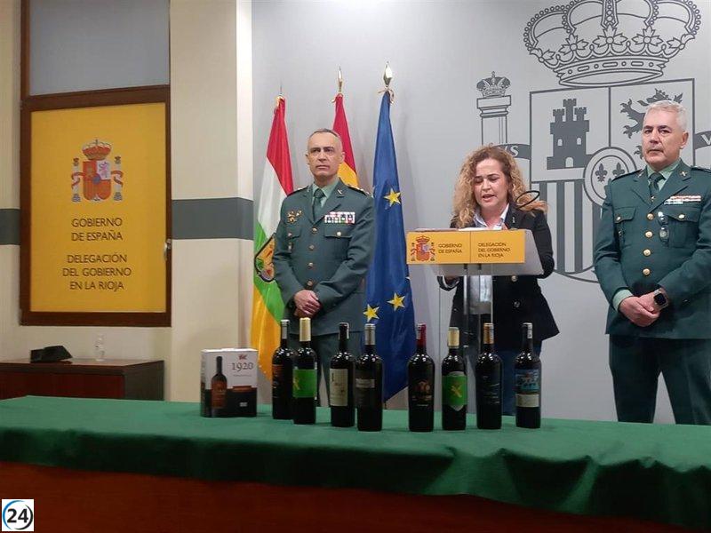 Desarticulada una banda que falsificaba vinos de la DOCa Rioja en Asia.