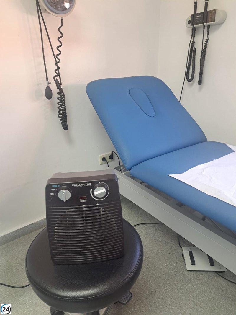 CSIF denuncia que el centro de salud de Espartero carece de calefacción desde hace una semana.