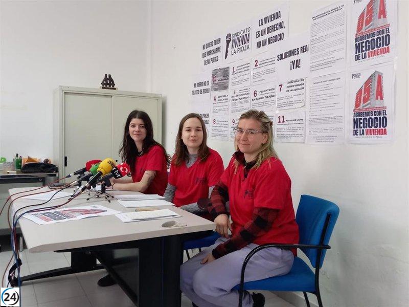 Sindicato Vivienda La Rioja convoca protesta contra la especulación y los desalojos.