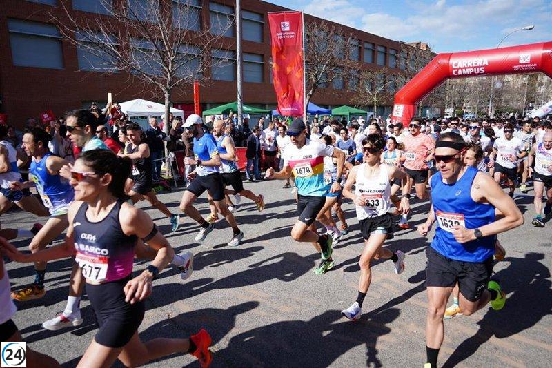 Gurutze Frades y Alberto Moral se coronan campeones de la 10K en la Carrera Campus 2025 de la UR.