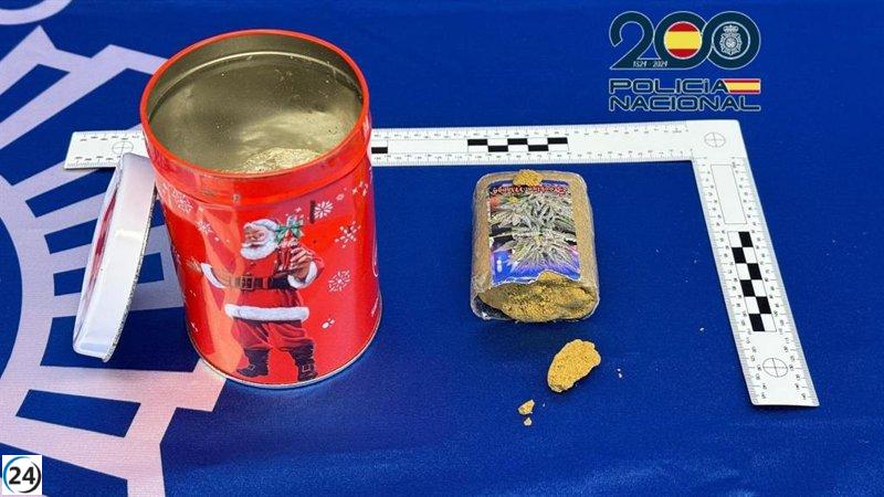 Detienen en Logroño a individuo con 72 gramos de hachís ocultos en un bote en el parque.