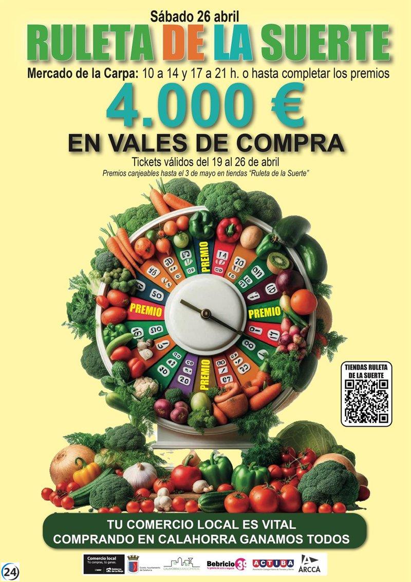 Calahorra: La Ruleta de la Suerte distribuirá 4.000 euros en premios.