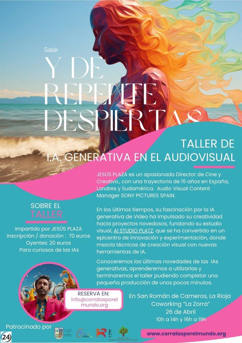 San Román de Cameros será sede de un curso de excelencia en creatividad audiovisual potenciado por Inteligencia Artificial.