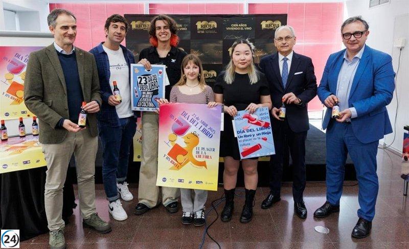 La DOCa Rioja obsequia 3.000 botellas de vino para celebrar el placer de la lectura en el Día del Libro.