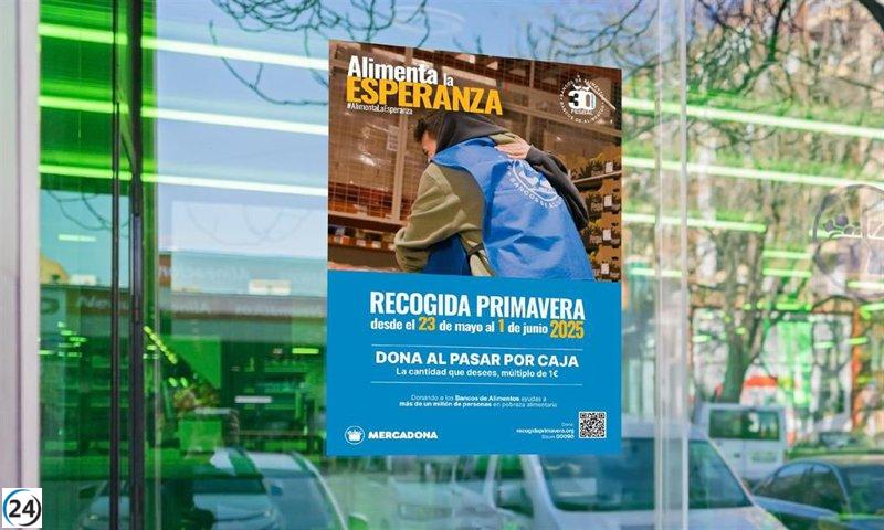 Mercadona se une a FESBAL para la campaña de recolección de primavera de 2025.