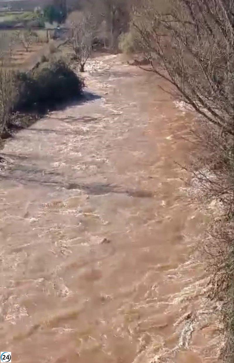 La CHE alerta sobre el riesgo de inundaciones en ríos y barrancos de la cuenca del Ebro.