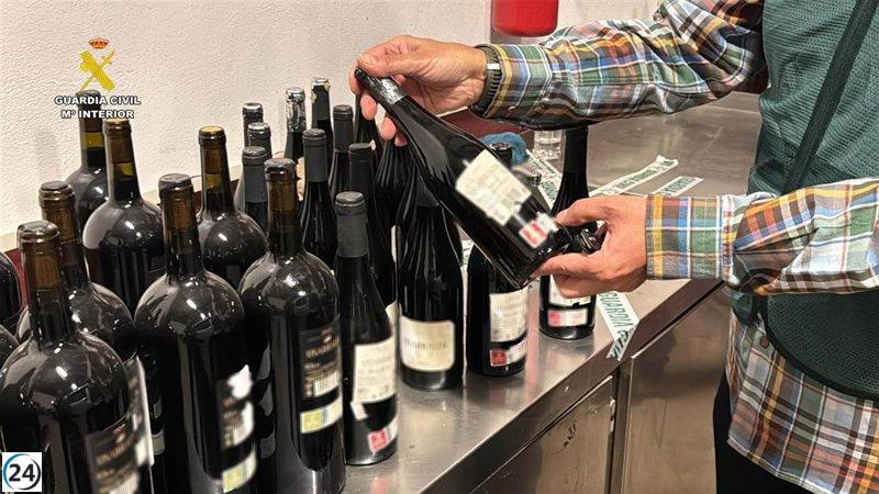Dos hombres bajo investigación por vender vino de Rioja con etiquetas engañosas que afirman ser de la familia real.