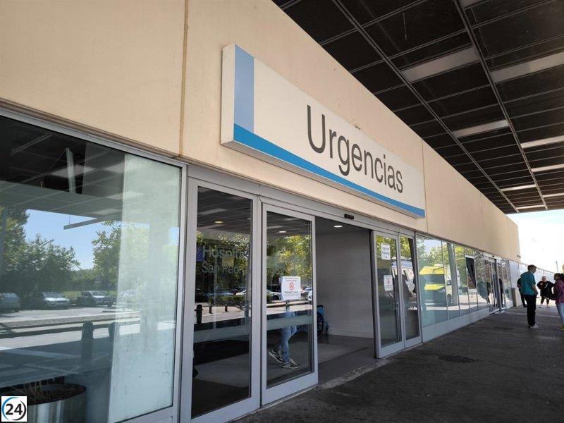 Accidente en rotonda del hospital San Pedro de Logroño deja tres heridos.