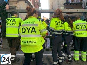 Corredor de Logroño de 34 años sufre traumatismo leve durante el encierro de San Fermín.