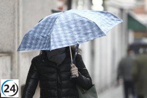 Alerta amarilla en la Ribera del Ebro por tormentas y 15 litros de lluvia este domingo.