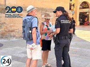 La Policía Nacional refuerza medidas para garantizar un turismo seguro en Logroño.