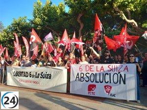 En Logroño, manifestantes piden la liberación urgente de 'las seis de La Suiza'