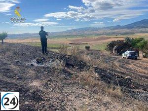 Detienen a hombre de 47 años con antecedentes por incendio en finca de Ribafrecha.