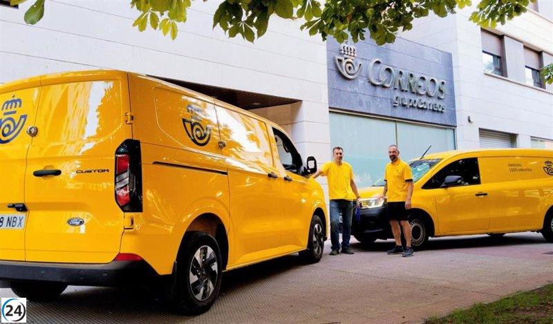 Correos suma vehículos eléctricos a su flota de reparto en La Rioja.