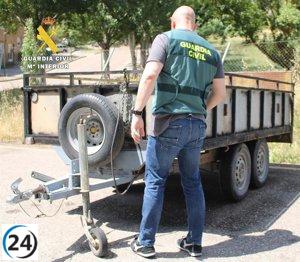 Recuperan en Burgos un remolque sustraído en La Rioja.