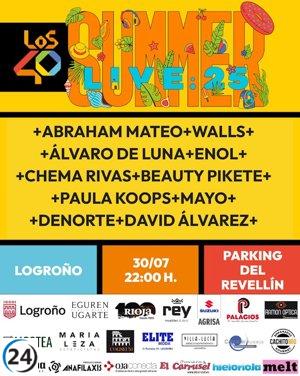 Los 40 Summer Live aterriza en Logroño este miércoles con el gran concierto gratuito del verano.