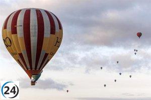 Globos surcan los cielos de Haro, revelando las bellezas de La Rioja Alta bajo la guía de pilotos expertos.