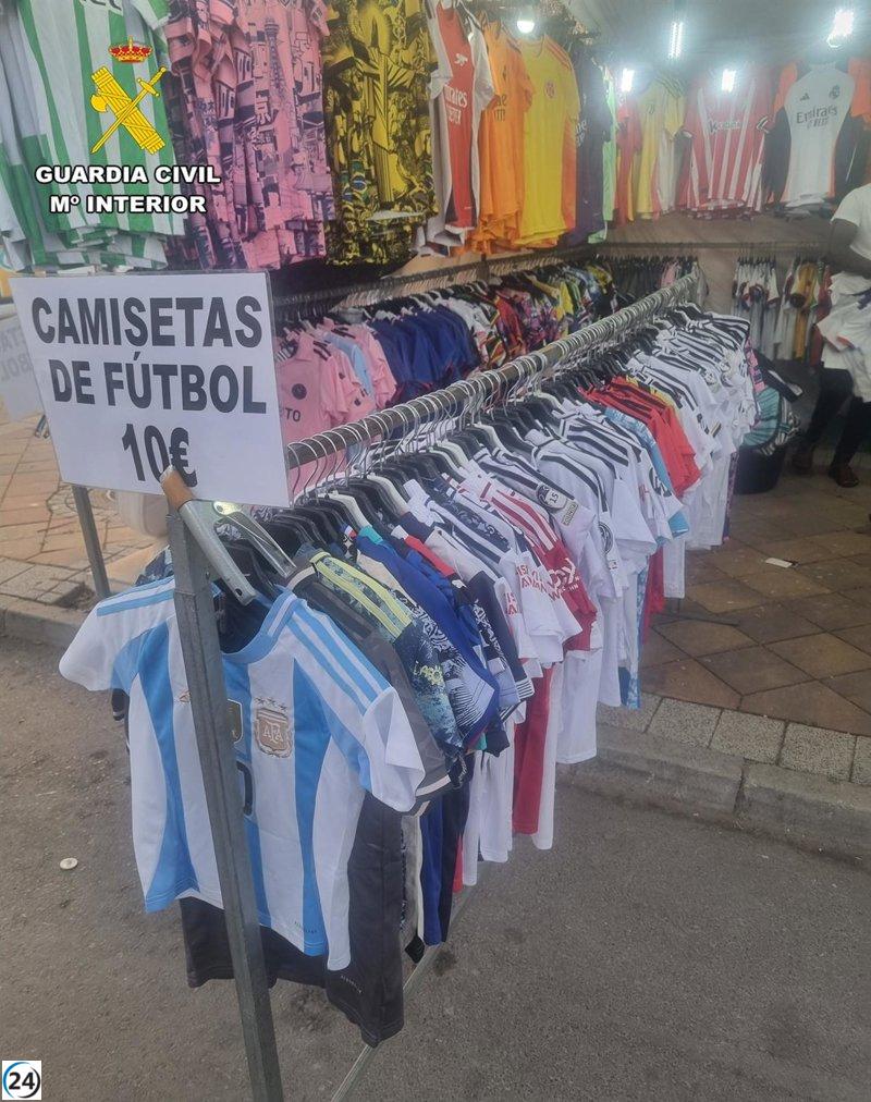 Desmantelan red en Logroño que comercializaba camisetas y bolsos de fútbol falsificados.
