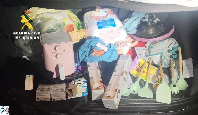 La Guardia Civil recupera en Briviesca productos robados de un supermercado riojano.