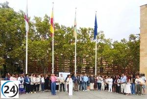 Logroño renueva su compromiso con la igualdad en su protesta mensual contra la violencia de género.