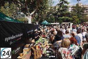 Este domingo en El Espolón: 16 productores, 4 bodegas y un certamen de cata en el Concurso Agrícola de La Rioja.