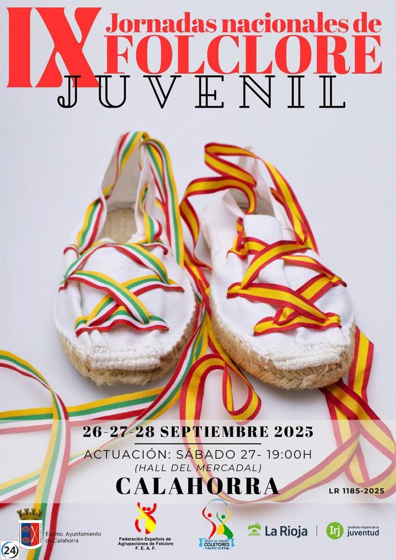 Ciento cincuenta jóvenes se unen en Calahorra para las IX Jornadas de Folclore Juvenil, del 26 al 28 de septiembre.