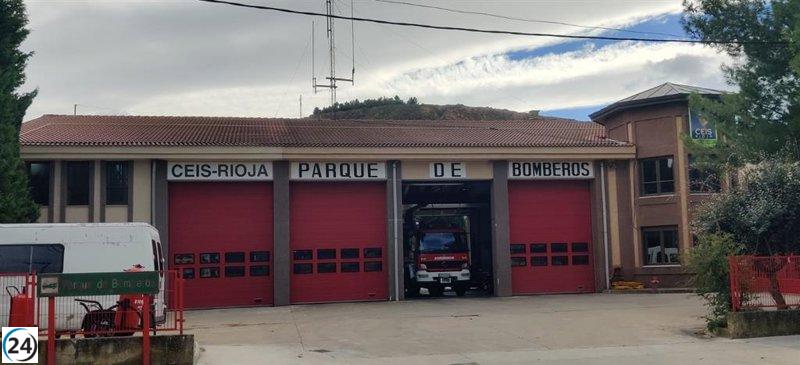 Incendio en vivienda de Arnedo extinguido por los bomberos.