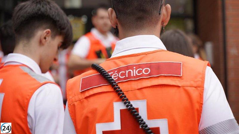 Joven con fractura craneal es llevado a Vitoria tras las 'vaquillas' del domingo.